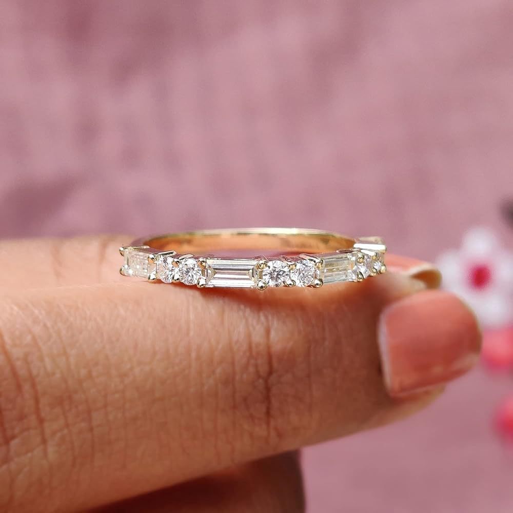 Foreign Trade Hot Selling S925 Sterling Silver For Women Ladder Square Diamond Simple And Unique Ins Style High End Niche Ring