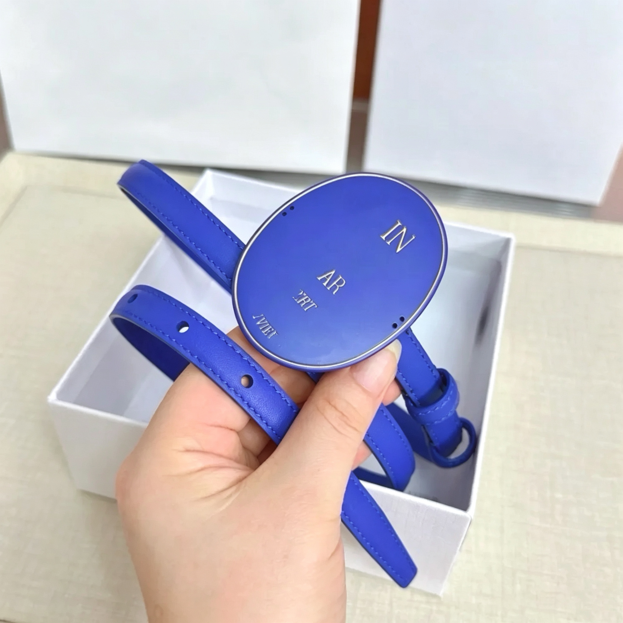 Belt Desginer Women Big Buckle Designer Belt Fashion Belts Women brown belt with 1.3cm luxury belts women genuine leather blue white