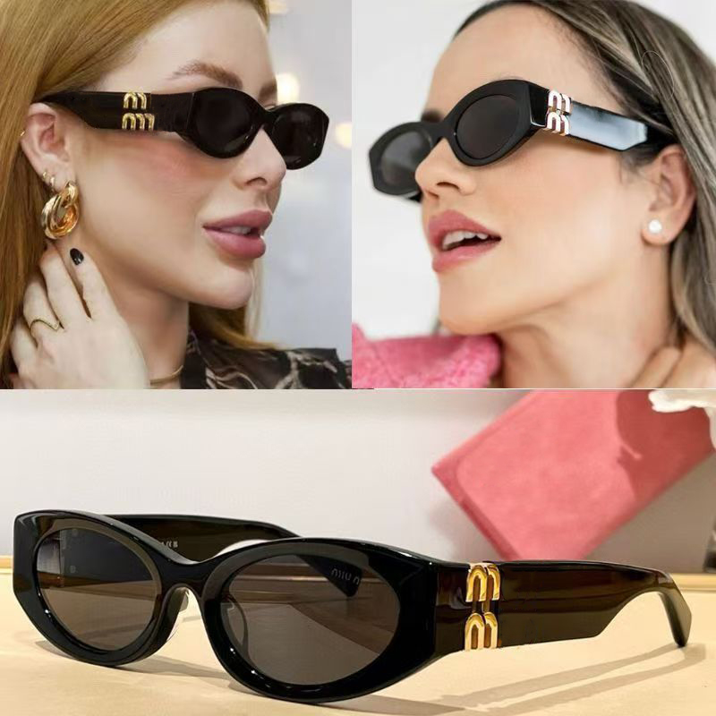 Fashion Sunglasses Designer Oval Frame Luxury Sunglasses Women's Radiation Protection UV400 Personalized Men's Retro Eyeglasses Lenses-image-877549744