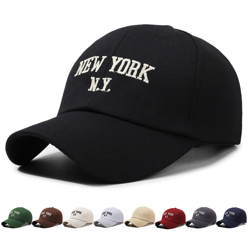 Korean Style Hat for Men and Women, Ins Trend Spring Summer Street Couple Letter Baseball Cap, Sun Hat, Versatile Sports Duckbill Cap