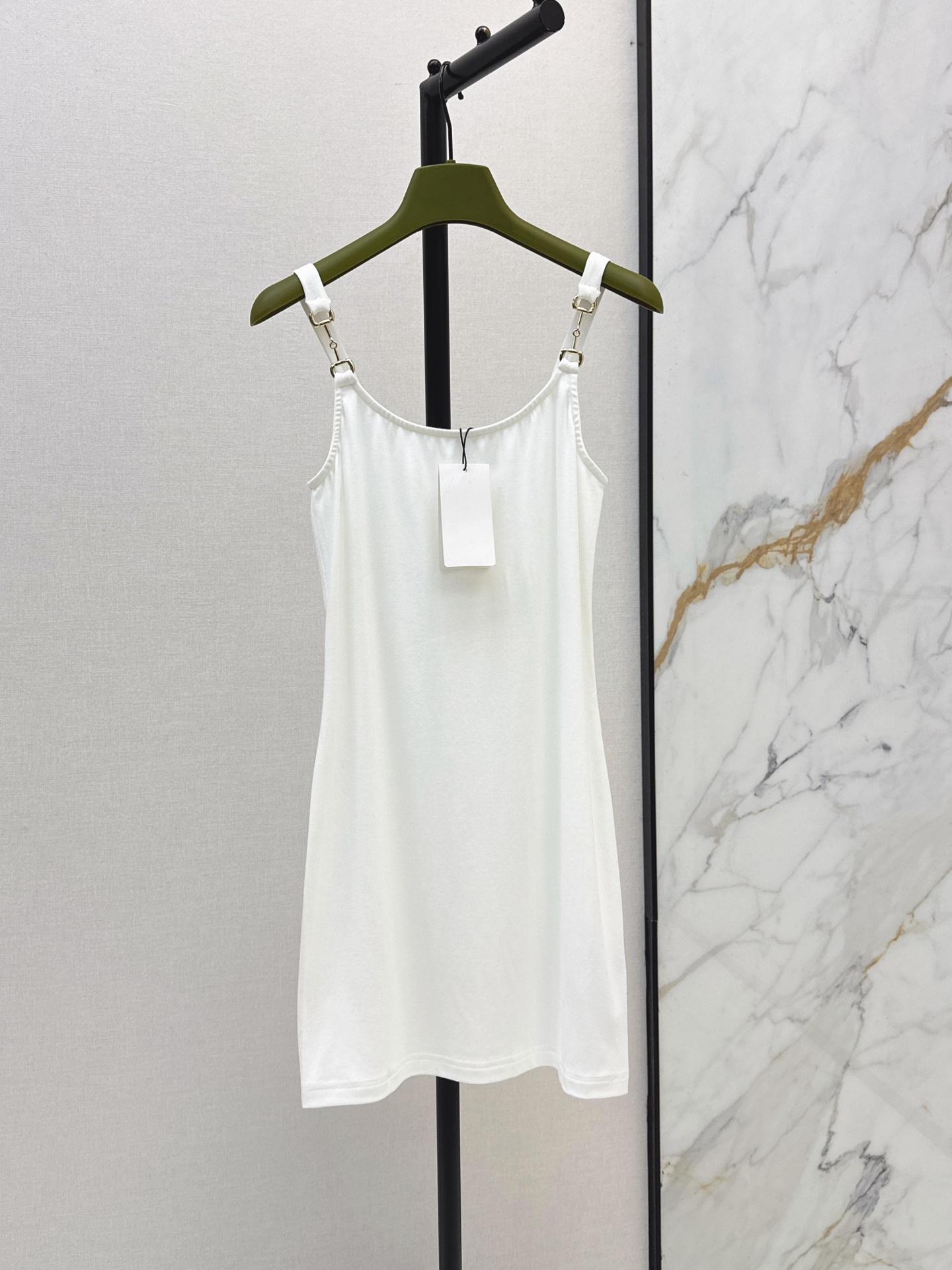 2026 White/Black Women Dress Designer Spaghetti Straps Dresses For Womens Milan Runway Style Vestidos De Festa 70823