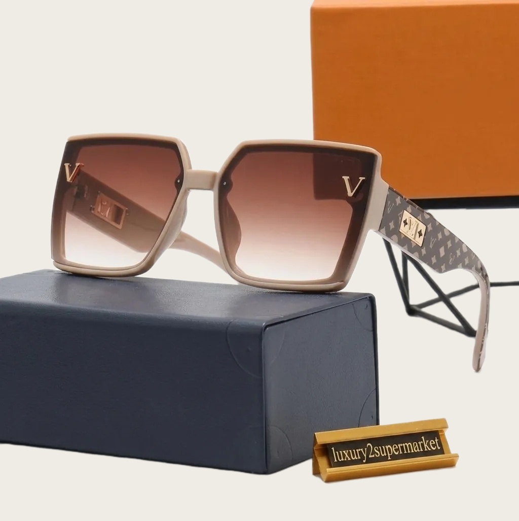 Luxury Designer sunglasses women men sun glasses designers Goggle polaroid lens Full Frame eyeglasses womens Mens lady With Box-image-937591707