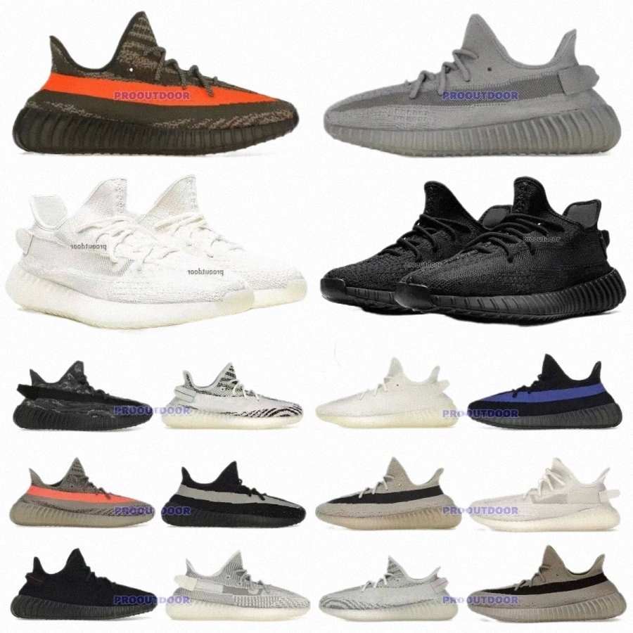 with box 350s 350 running shoes Yee Onyx Bone Black Red Black Carbon Be Red Zebra Dark Salt Cream outdoor mens trainers designer sneakers size36-45