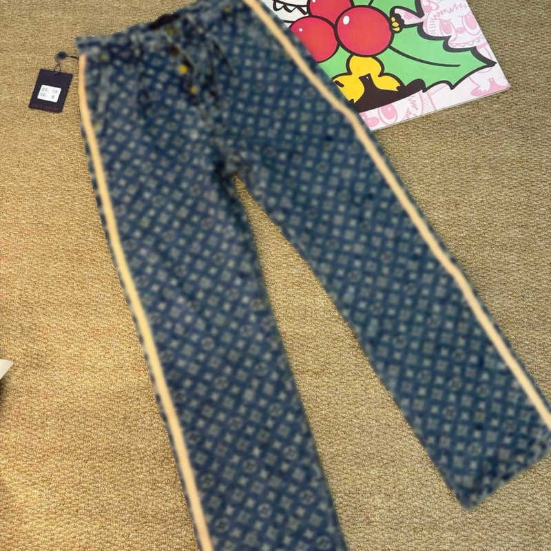 Men's Jeans designer jeans for mens American style printed jeans letter jacquard design new unisex loose straight leg pants 4I57