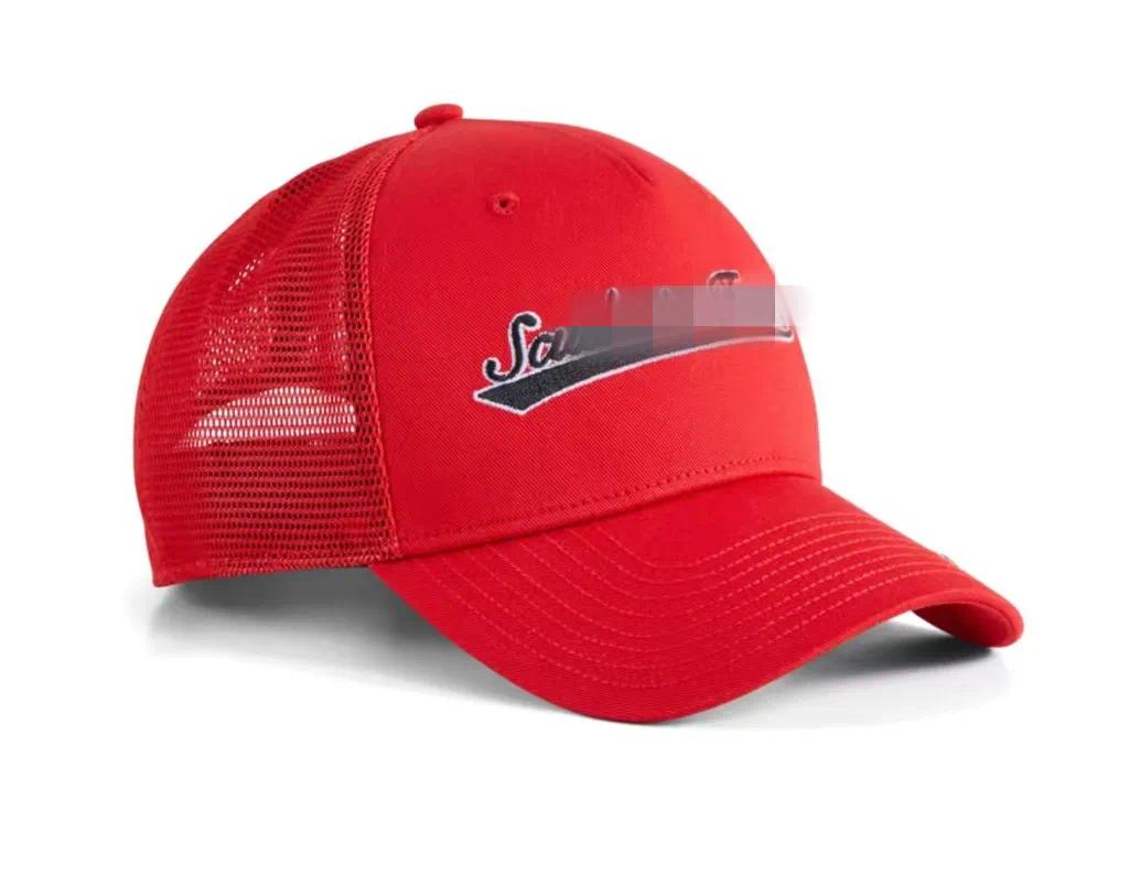 Wholesale high-quality Ferrari F1 series casquette Scuderia Ferrari F1 Trucker Cap F1 cap Single Arles Leerc Drivers Formula One Carlos Baseball Hat