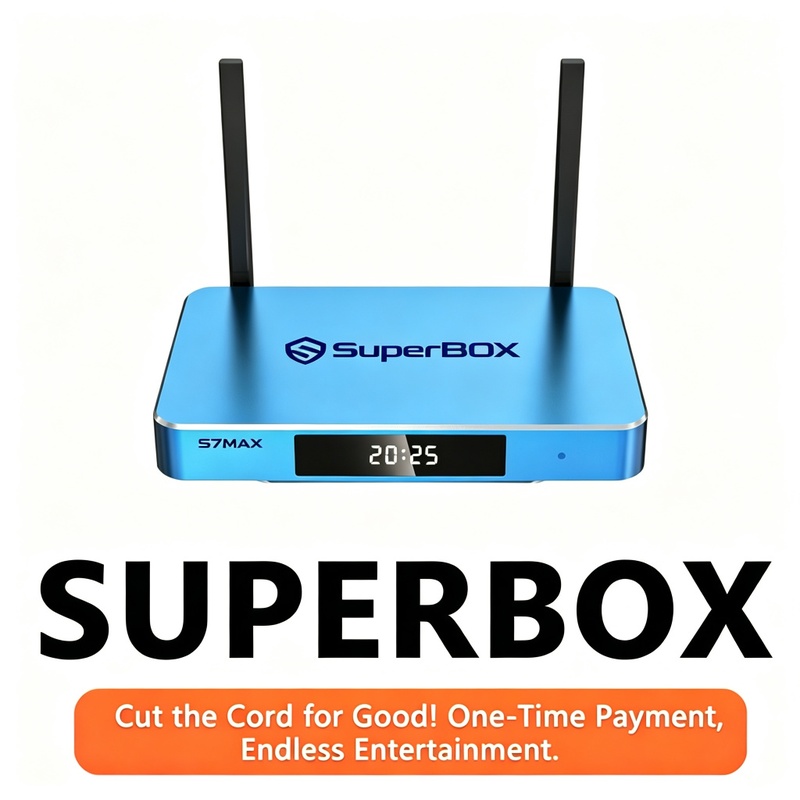 SuperBox S7 Max Android 12 Media Player 4 Go + 64 Go WiFi6 6K HDR, télécommande vocale rétroéclairée, WiFi double bande, stock local américain, v