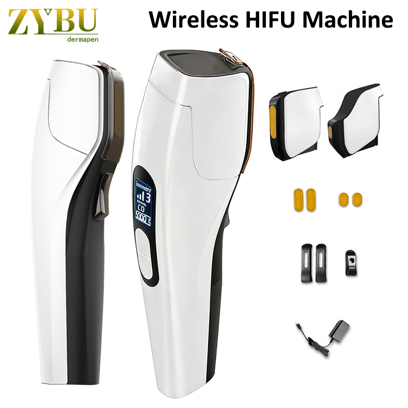 Home Use Mini Wireless HIFU Facial Beauty Machine High Intensity Focused Ultrasound Face Lifting Skin Rejuvenation Body Tightening Anti Aging Wrinkl