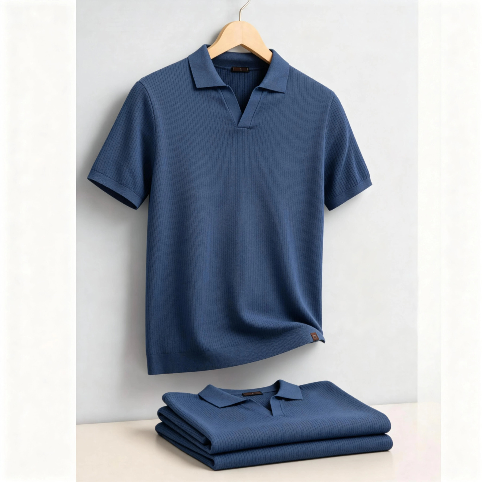 AIOPESON Mens Classic Polo Shirt Solid Color Breathable Elegant Casual y Old Money Style for Men 260707BJ