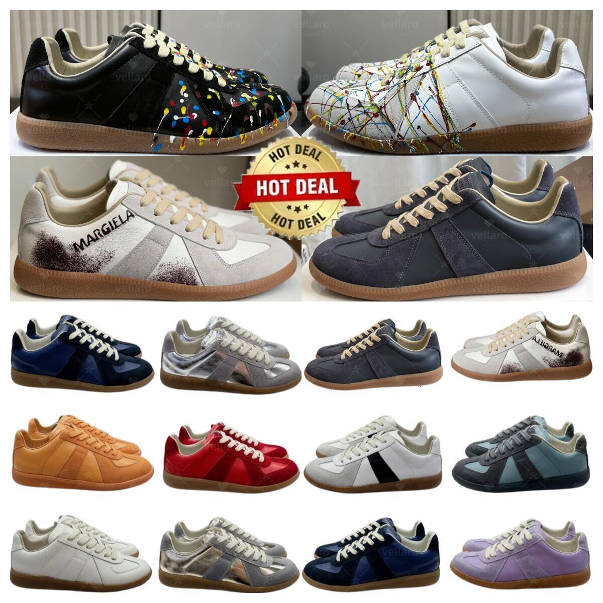 running shoes Designer maisison margggiela Shoes MM6 Low German Army Casual Trainers Mason Replicate Suede Sneakers marggelas gats White Grey Gum Pa