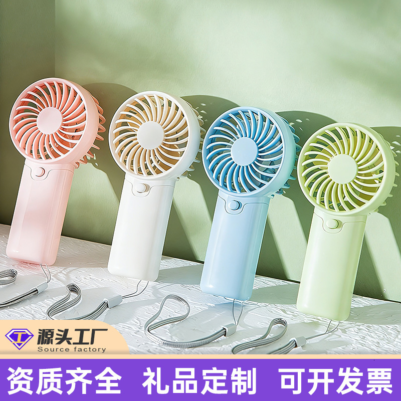 Vente chaude transfrontalière modèle de batterie sèche Portable personnalisation du Logo vent fort Portable Mini ventilateur personnel cadeau