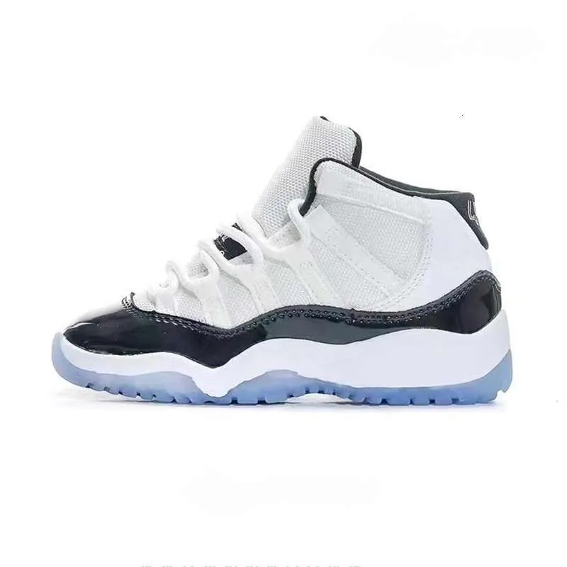 Fashion Designer Kids Athletic Basketball Shoes Black Cat Thunder Bred Red White Blue Toddler Infant Outdoor Sports Sneakers Boys Girls Trainers