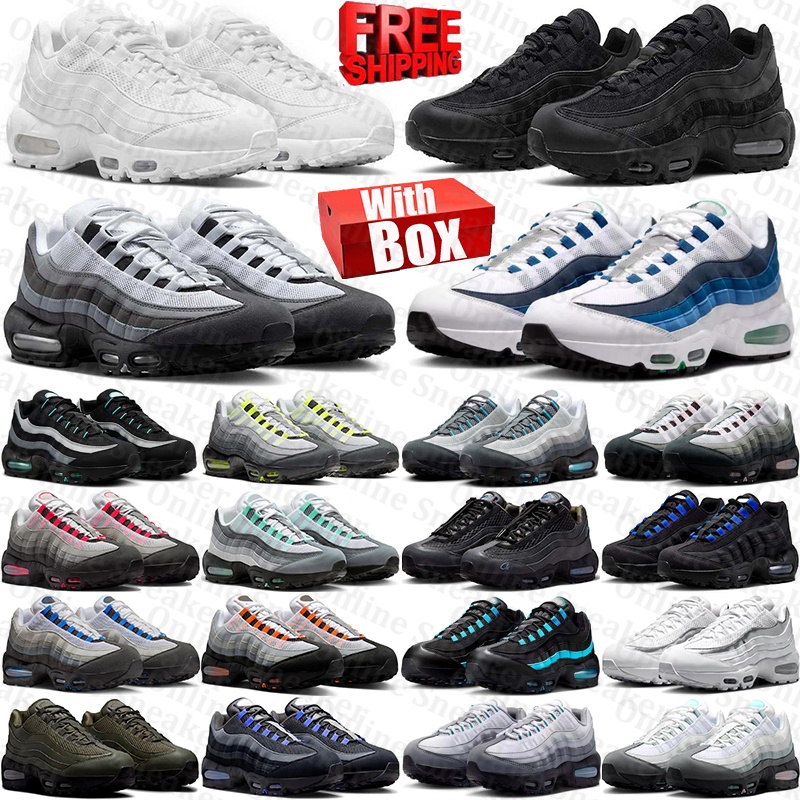 free shipping with box Designer 95 95s sneakers Running Shoes neon Pink Foam trainers for mens womens chaussure black Outdoor men women Sports runne