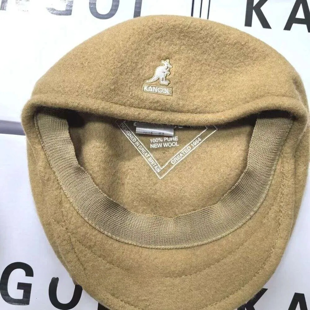 Kangolly Hat Nylon Beret Newsboy Caps Designer Black Autumn Warm Spring Winter Female Women Flat Cap Berets Soft Casual Painter HatsAAAA+