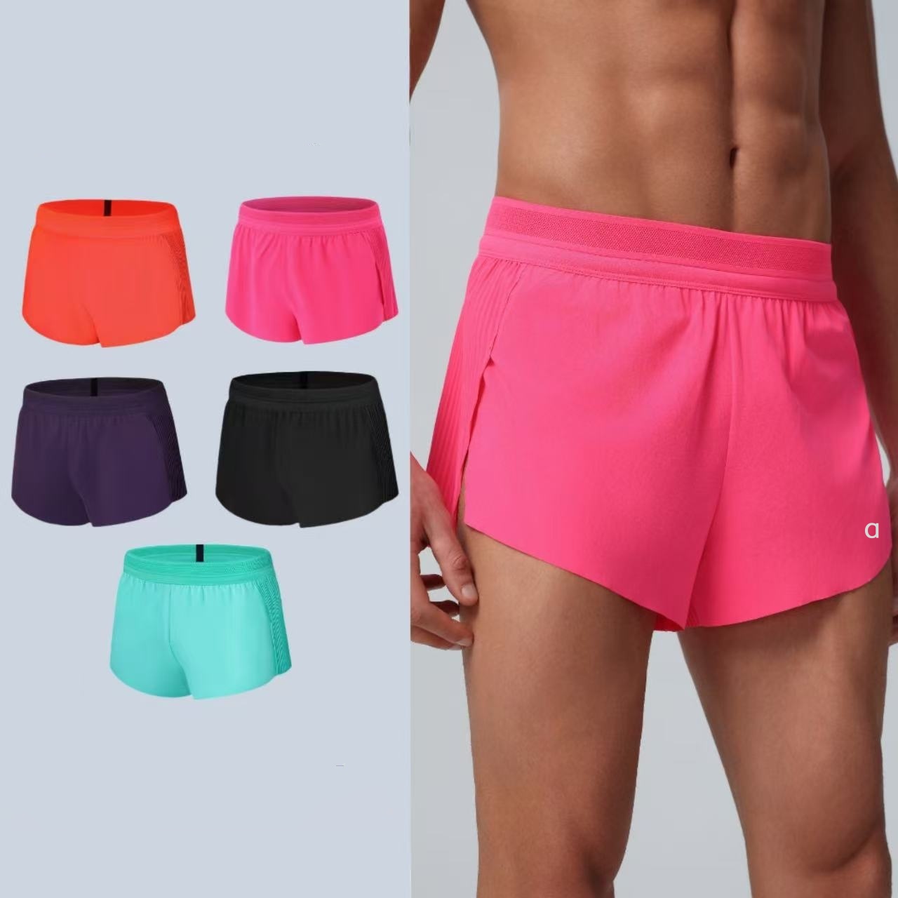 A2506 Men and Women Quick-drying Shorts with The Same Yoga Shorts Marathon Racing Running Shorts Outdoor Fitness Pants