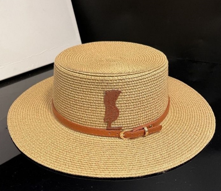 beach at with bag a set designer bucket hat sun visor hat top hat with bag two pieces weave hats designers women designer hat for women prevent sun
