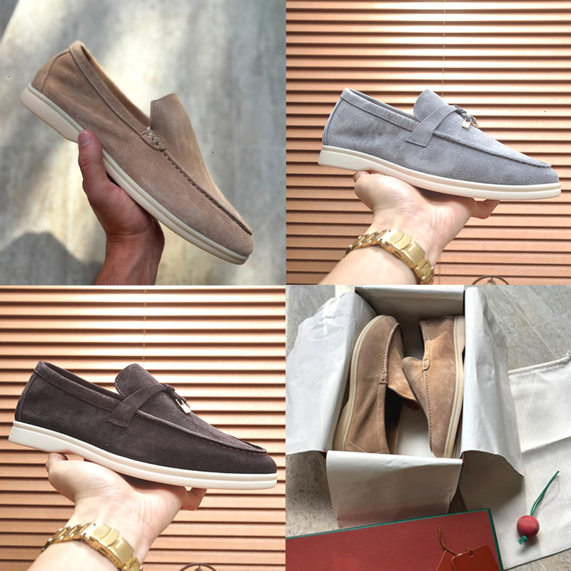 Free Shipping Men Dress Shoes Loafers Designer Sneakers High Quality Driving Shoes Slip On Suede Flat Shoes Women Loafers Daily Casual Shoes 739-image-929583517