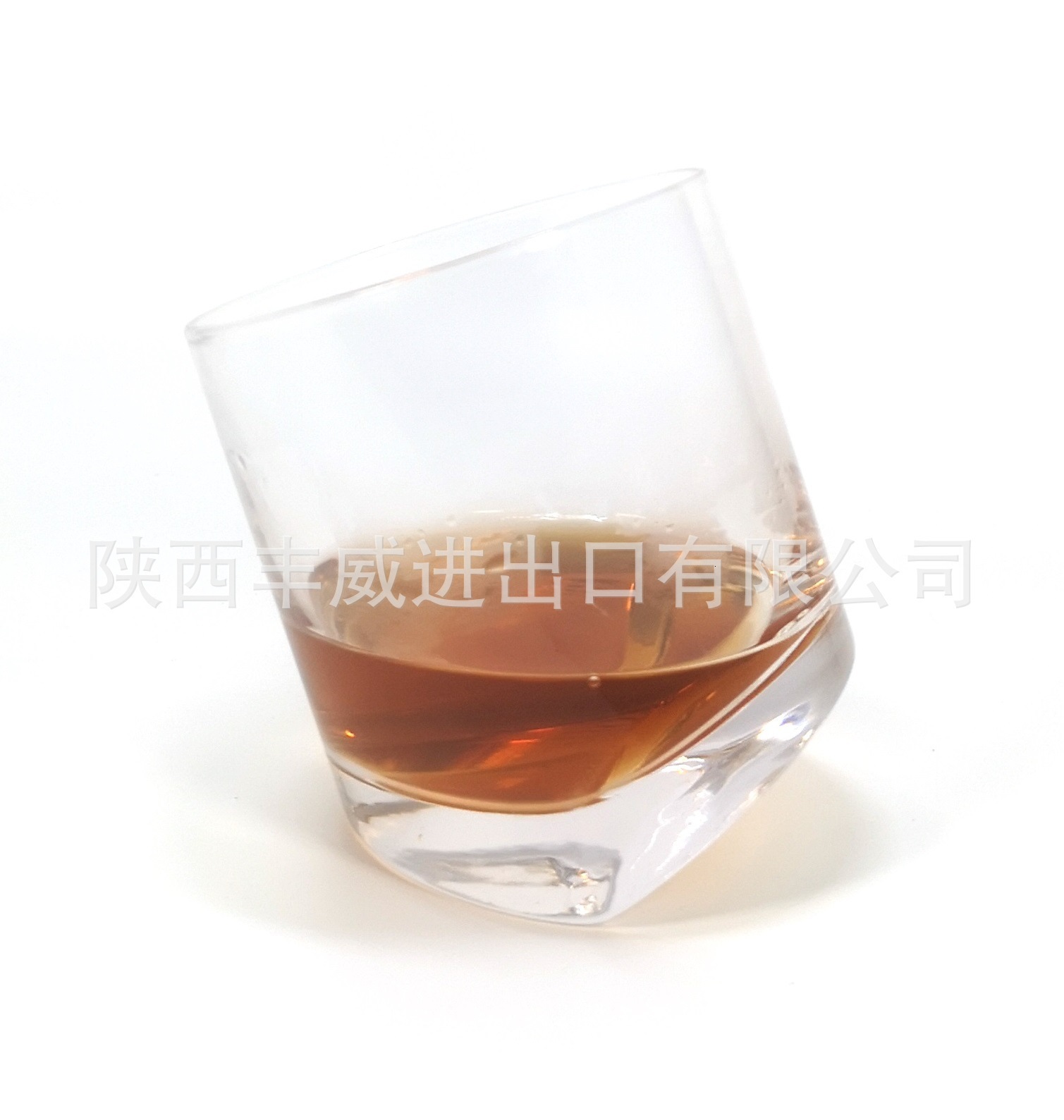 Wholesale Custom Hand Blown High White Material Slanted Bottom Whiskey Glass Mouth Cup-image-1114317424