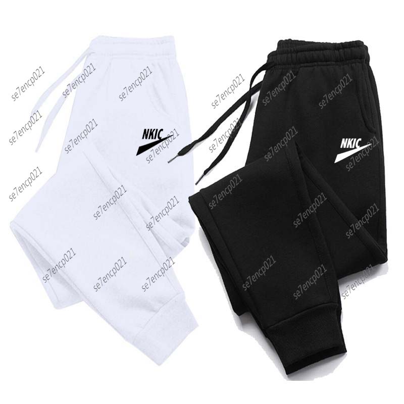 Mens Casual Pants Autumn Winter Sweatpants Gym Trousers Fashion Letter Print Workout Long Pants Men Running Jogger Sports Plus Size S-3XL-image-996111843