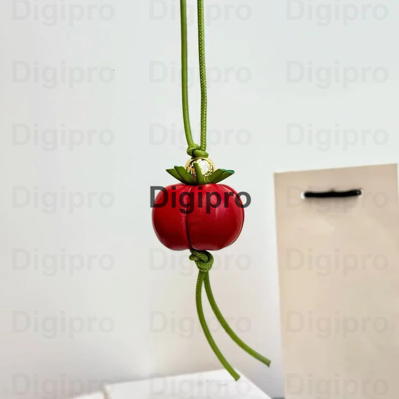 Fruit Tomatoes Berry Keychain XKW83 Chamomille Designer Phone Charm Strap Leather Pendant Yellow Flower Purse Charms Luxury Key Chain Cute Gift