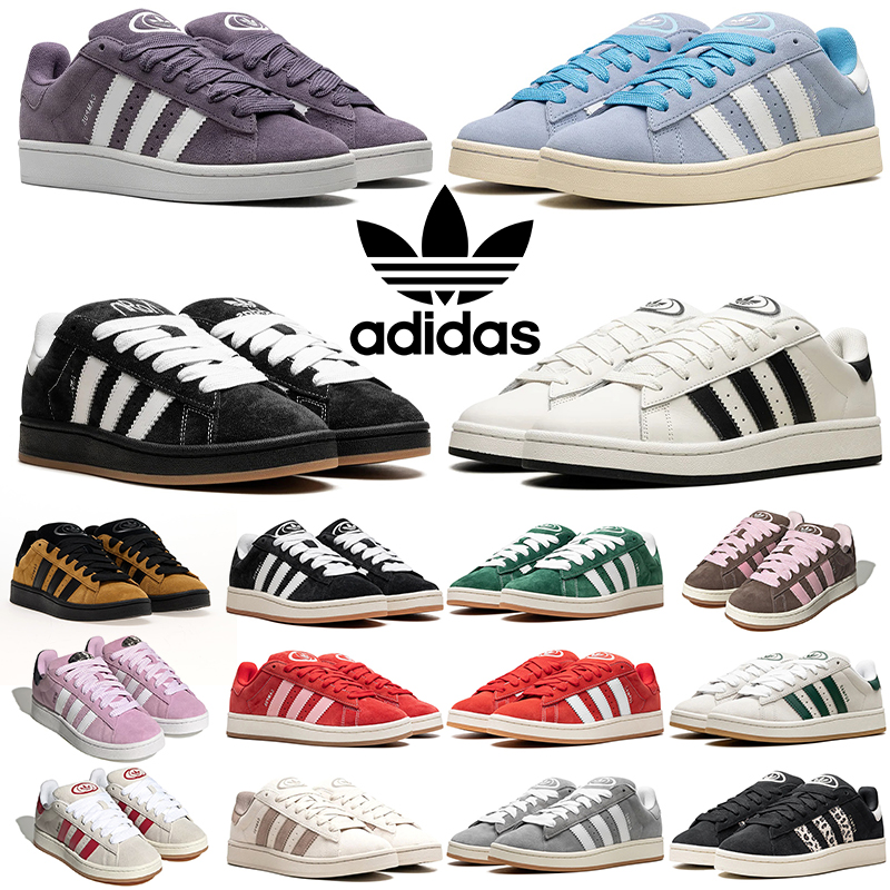 Adidas Originals Campus 00s Shoes Suede Sneakers Men Women Retro Low Top Skate Shoes Thick Sole Gum Rubber Outsole Classic Casual Bread Shoes Better