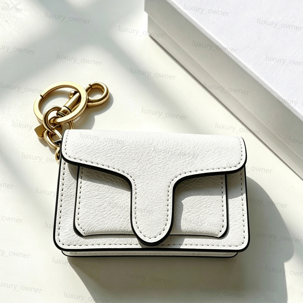 Designer Keychain Glamour Women's Keychain Keychain With Box Stylish Luxury Leather Trim Refreshing Style Keychain Hangings