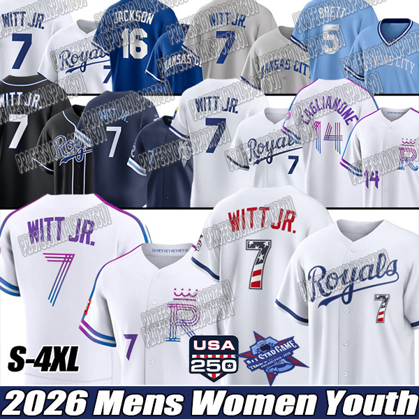 #7 Bobby Witt Jr. kc Royals Jersey Will Smith Vinnie Pasquantino Salvador Perez MI Melendez Kyle Isbel Edward Kansa City Hunter Royals city conne-image-926628835
