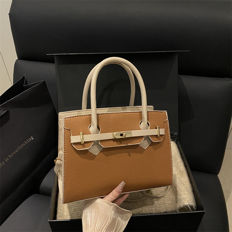 Free Shipping Worldwide luxury Fashion Solid Color Ladies Handheld Tote Bags Lightweight Office Work Shoulder Crossbody Purse new