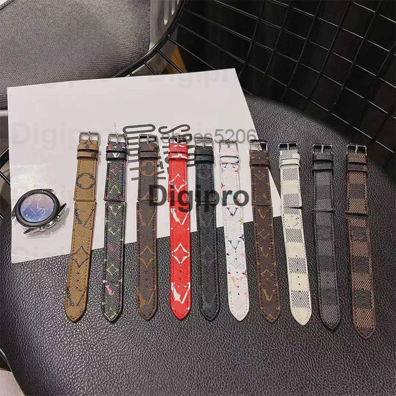 Smart Straps Designer 22 mm 20 mm Designer Samsung Galaxy Watch Band 4/46 mm/42 mm/Active 2/Correa Gear S3 Armband Classic Brown Flower V XKW83 Luxu