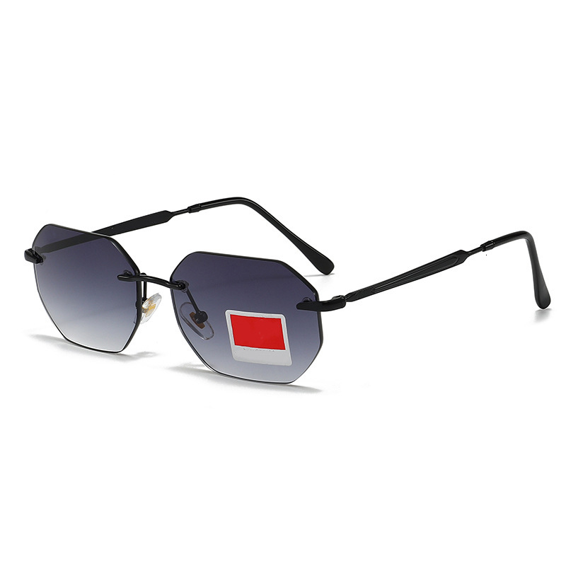 RB Man Shade Designer Rayly Luxury Glasses Woman New Unisex Polarized Frameless Sunglasses UV Protection Square Shape Suitable For