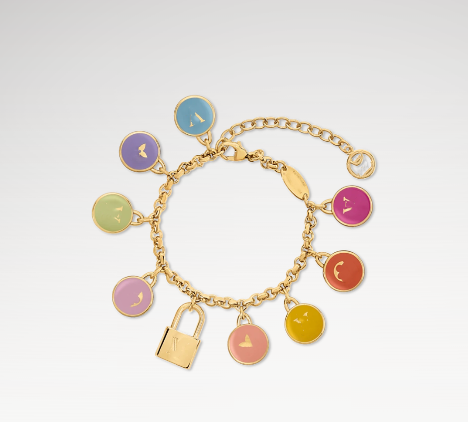 With BOX New Colourful Letter Brand charm chain bracelets 18K Gold Jewelry for women fashion high end Elegant Classic Wristband bracelet