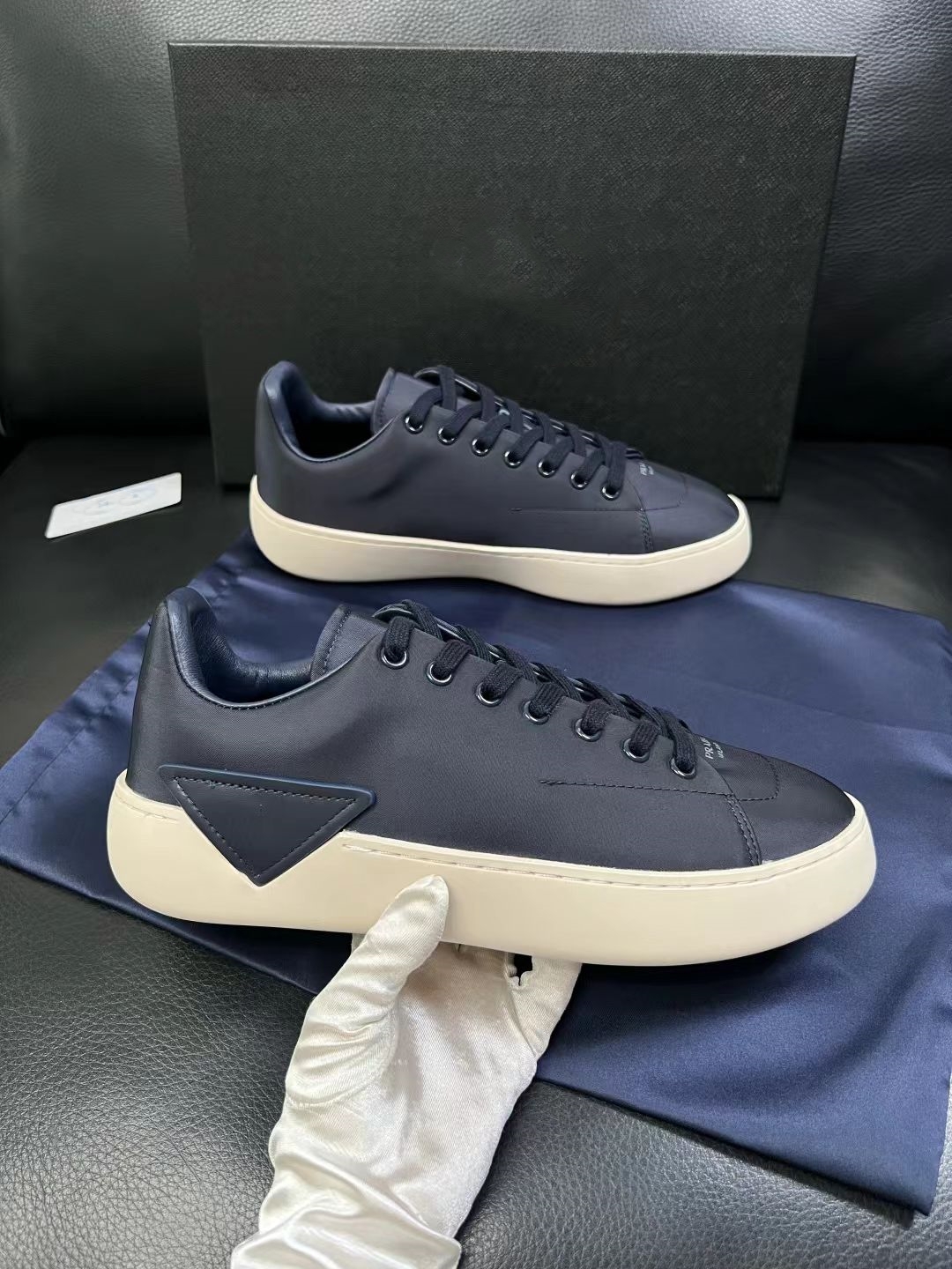 Brand Design Men Patchwork Cow Genuine leather Lace up Black White Rubber Sole Casual Sneakers Business Daily Comfort Walking Driving Sports Shoes