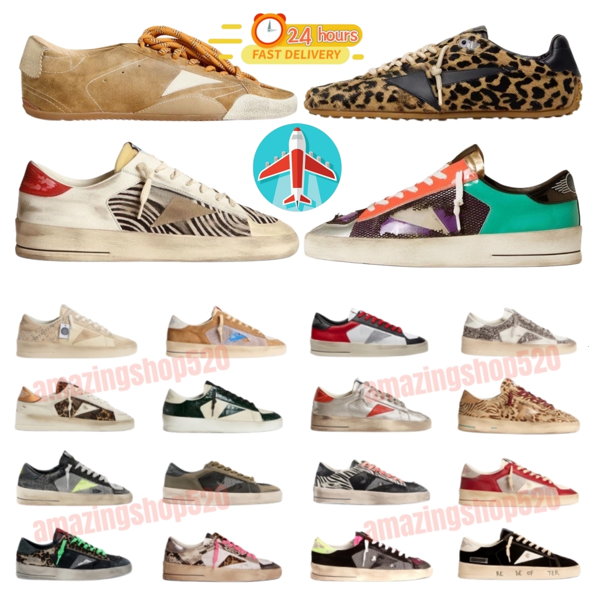 2026 New Stardan Series True-star Spring Summer New Sequin Vintage Dirty Sneakers Unisex Casual Board Shoes with Hidden Wedge Size 35-46