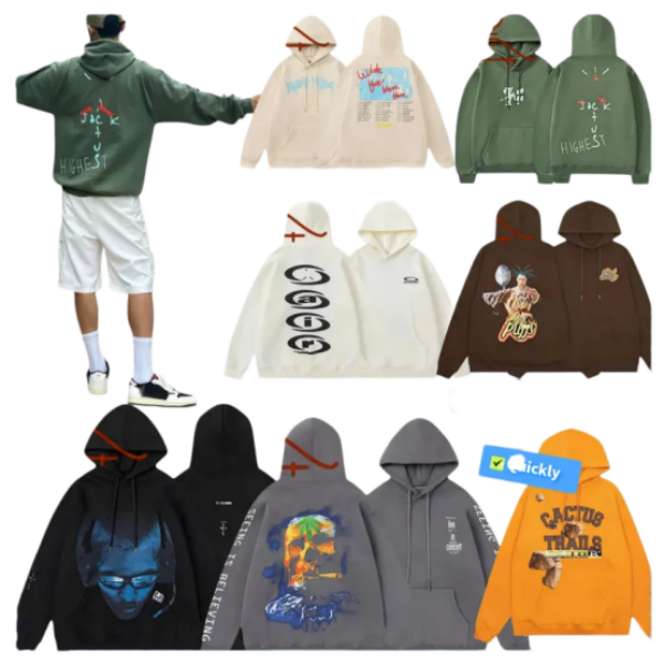 Travi Scotted cactus Jacks Hoodie Designer Hoodie Men High-Quality Fashion Letter Printing Trend Classic Luxury Brand Pure Cotton Breathable Casual