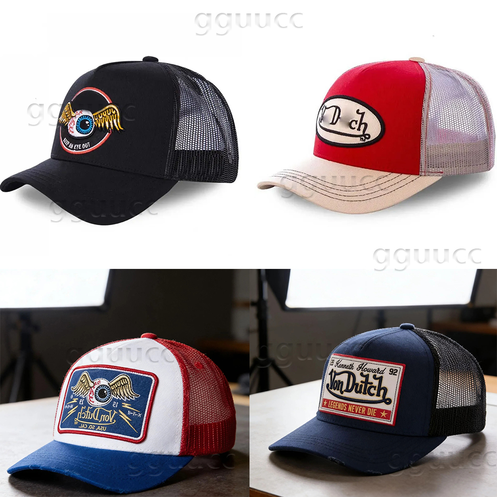 Von Designer Dutchc cap for women mens Luxury Usa High von dutchc hat Street Trucker Hats Baseball Golf Travel Party Hip Hop Sun Protection Snapback