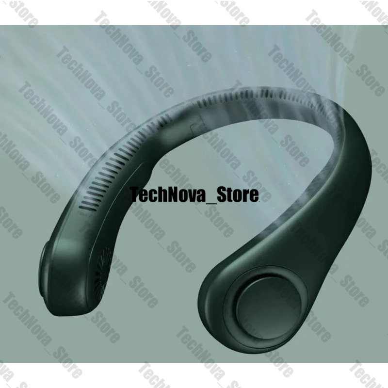 Portable Mini Bladeless Fan Neck Cooler 2400Mah HTZ00 USB Rechargeable Mute Sports Fans For Home Outdoor Ventilador Portatil Abanicos