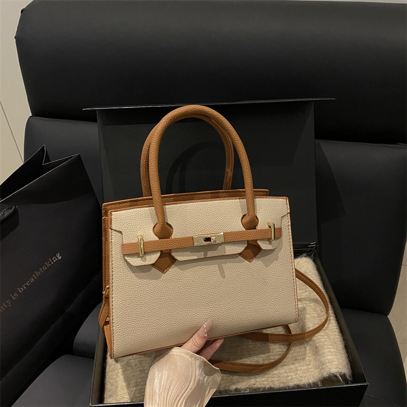 Free Shipping Worldwide luxury Fashion Solid Color Ladies Handheld Tote Bags Lightweight Office Work Shoulder Crossbody Purse hot