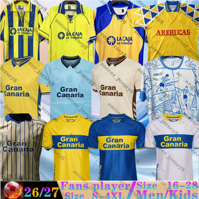2026 2027 Las Palmas Soccer Jerseys Retro Classic 1995 96 1997 1998 2000 2001 UD SANDRO MARC MANUEL FUSTER LOIODICE KIRIAN MIKA MARMOL 25 26 27 f-image-896044399