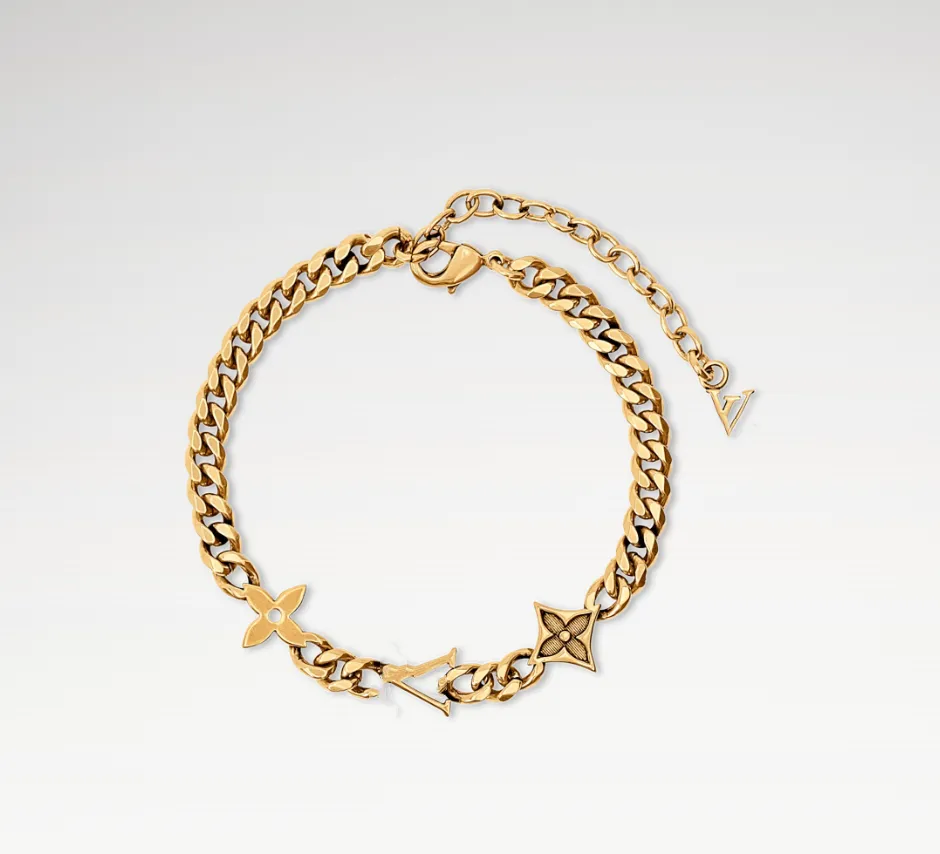 Avec boîte Bracelets de charme de créateur de mode Plaqué or 18 carats Bracelet de luxe Bracelets en acier inoxydable Dames Hommes Mariage Bijoux