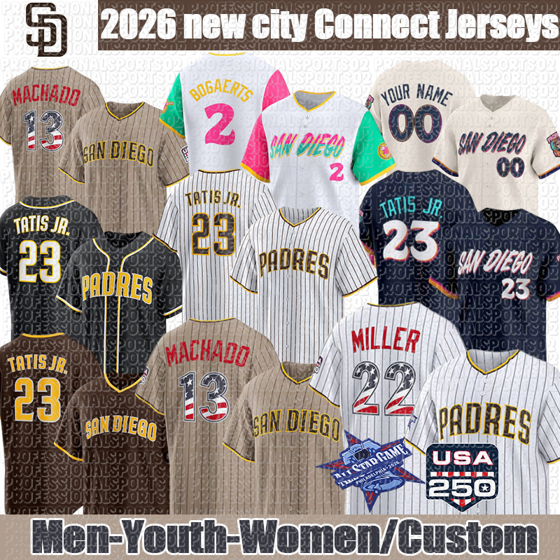San Diegos Padres Jersey 23 Fernando Tatis Jr. 2026 City Connect Nick Castellanos Manny Machado Jackson Merrill Bogaerts Joe Musgrove Cronenworth-image-926313160