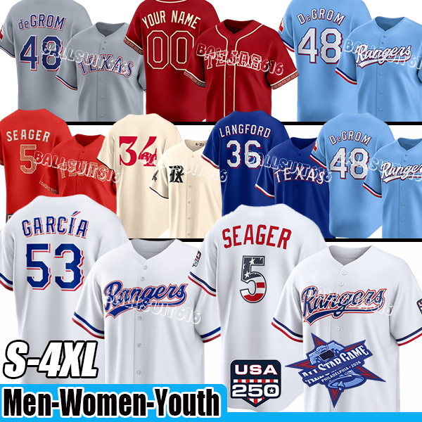 5 Corey Seager 48 Jacob deGrom city connect Baseball Jerseys Texas Ranger Jersey 2026 Nolan Ryan Marcus Semien City Connect Josh Smith Adolis Gar-image-944316336