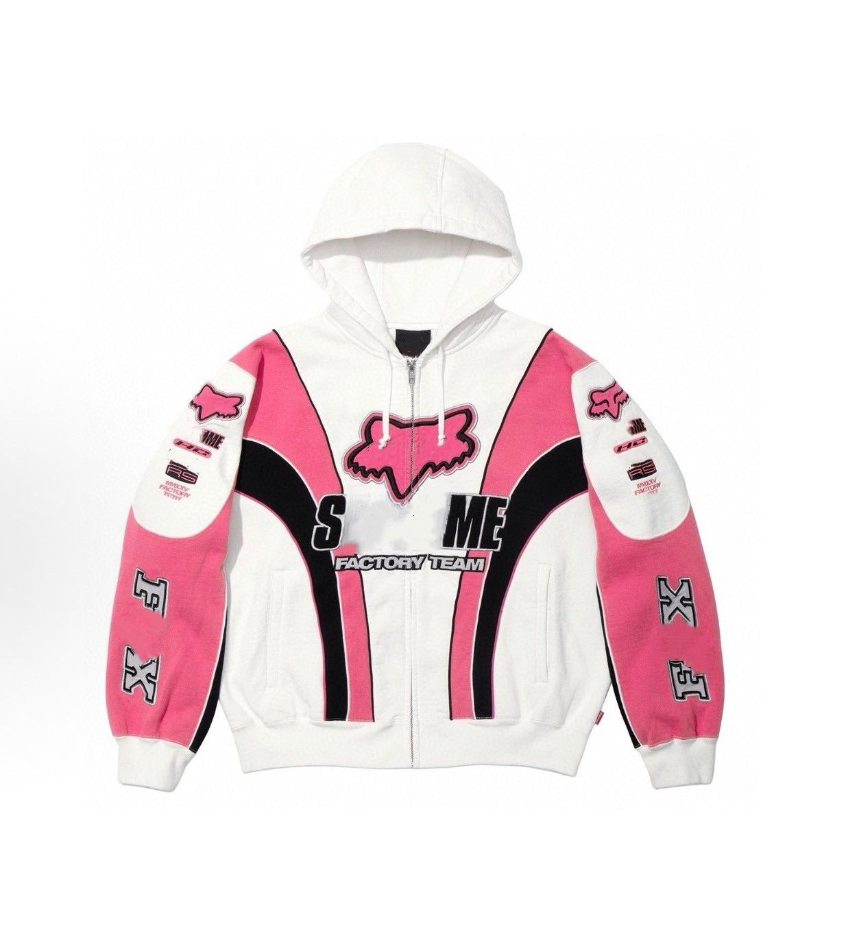 new Hoodie Men Sweatshirts Mens Hoodies Loose Zip UP pink Hooded Sweatshirt Casual Pullover Fashion jumper Hip hop street High quality pure cotton h