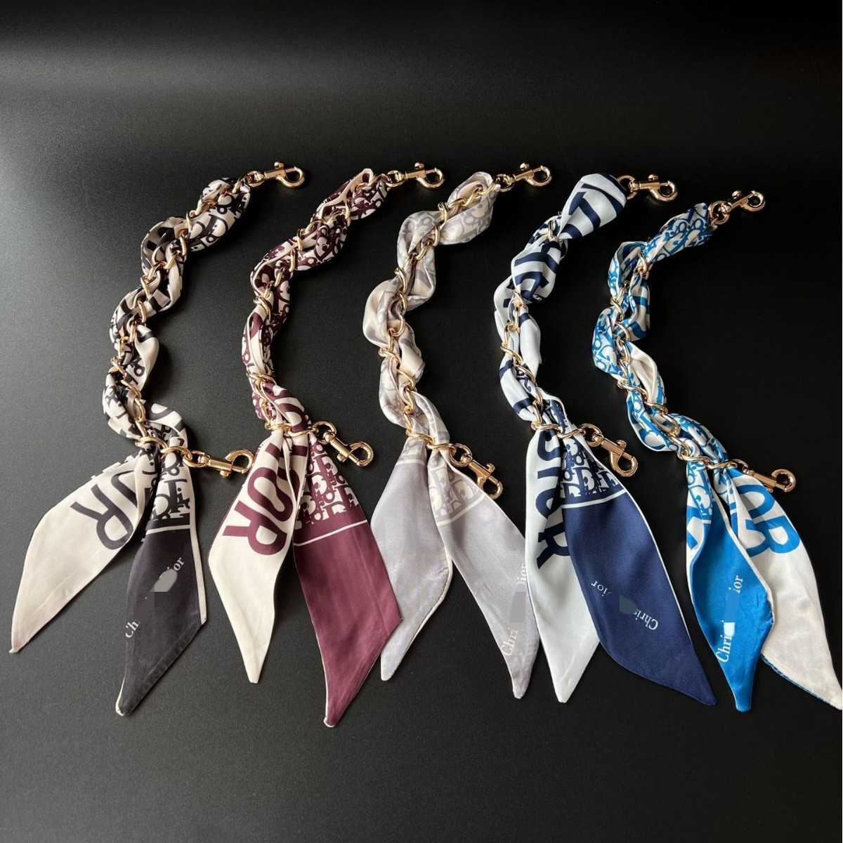 Key Designer Keychain 2026 New Model High end Silk Scarf Lanyard Phone Case Anti loss Hand held Woven Light Luxury Bag Decoration Chain