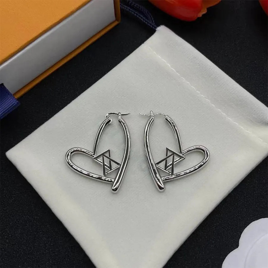Designer Earrings Woman Diameter 5cm 4cm 3cm Circle Simple Titanium Steel Luxury Gold Silver Hoop Earring Designer Jewelry Women Fashion Gifts Le-image-760760573
