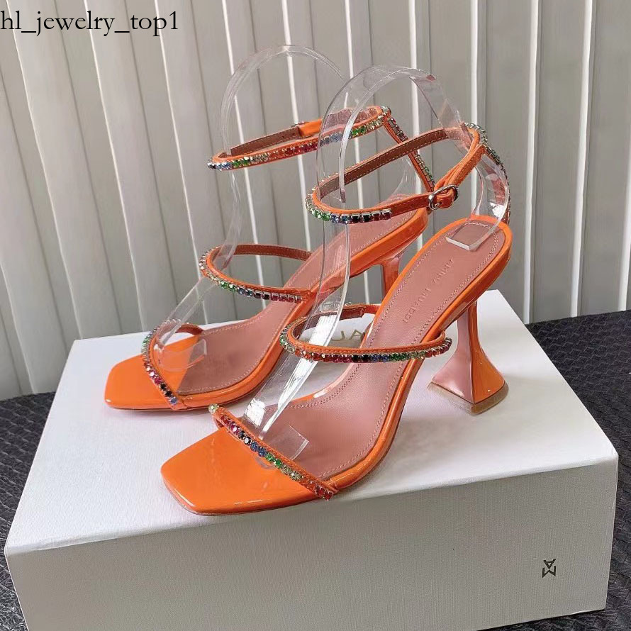 Designer amina muadii heels cross-border high heels slim heels fashionable versatile high-heeled sandals large-sized fish-mouth sexy formal shoes fo