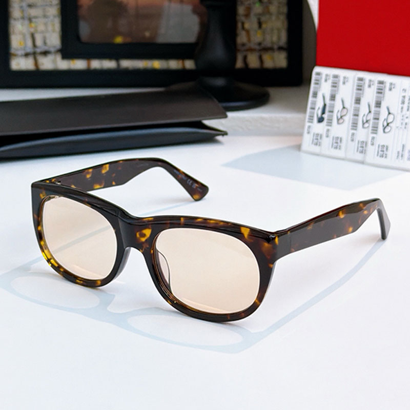 Ladies SL 815 ROMY Square oval sunglasses Man Tortoiseshell Acetate Frames Nylon Lenses Summer Outdoor New Beach Party Woman Sunglasses with box