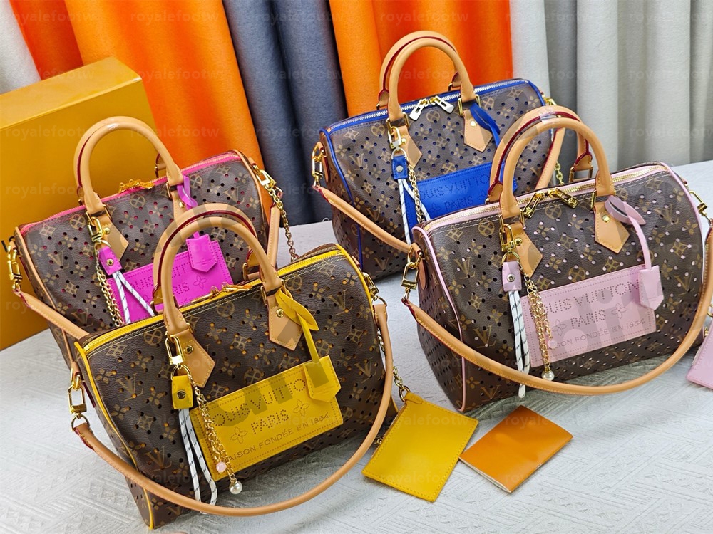 Top quality Womens shoulder crossbody bag designer handbag Luxury Sspeedy soft 30 boho p9 bag bandouliere monogram boston pillow bag speedybags mirr