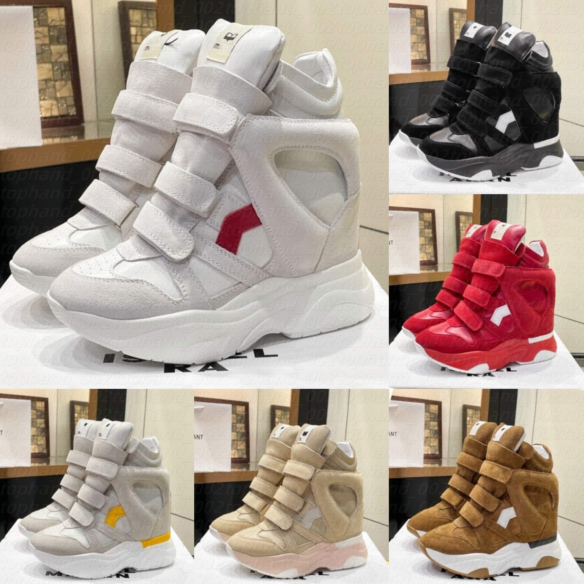Women boots Cowhide Suede Leather Trimmed Designer ankle boots Bekett Martin boot Luxury Snow Boots Wedge Balskee Sneakers Autumn Winter boots Warm