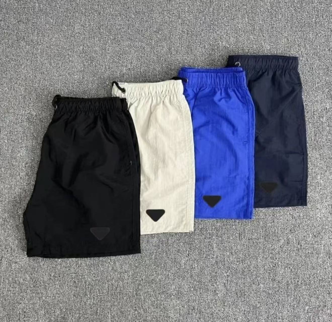 Mens Swim Short Triangle Patch Designer Shorts Waterproof Quick Drying Mens Bermudas Summer Swimwear Beach Sports Running Short Pants