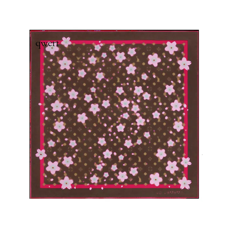 M96102 90Cm Silk New Feeg Square Scarf Designer Women Brand Neck Tie Female Hair Shawl Wraps Headkerchief Hijab Bandana Fashion Classic Black Green