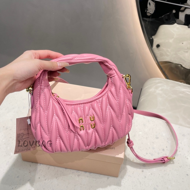 10A Designer Wander Matelasse Mini Hobo Bag Womens Genuine Soft Leather Underarm Shoulder Crossbody Handbag 17cm 20cm Letter Label 2026 New Multi Co